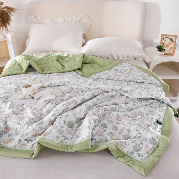 91家纺网 家纺一手货源 找家纺 天丝印花夏凉被 夏被被子空调被