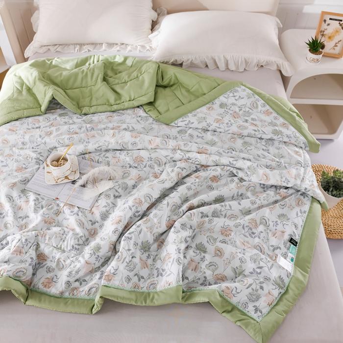 91家纺网 家纺一手货源 找家纺 天丝印花夏凉被 夏被被子空调被