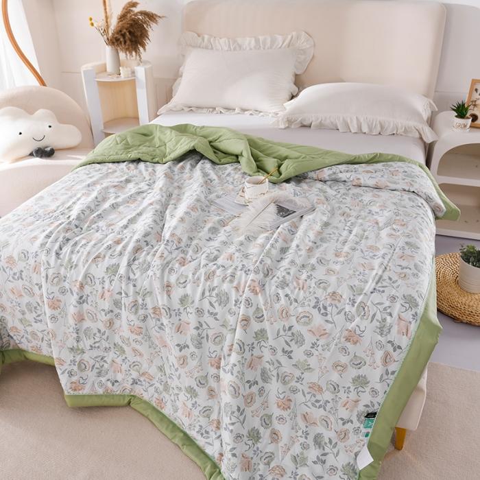 91家纺网 家纺一手货源 找家纺 天丝印花夏凉被 夏被被子空调被