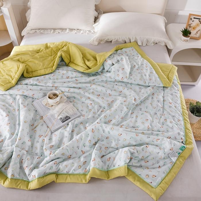 91家纺网 家纺一手货源 找家纺 天丝印花夏凉被 夏被被子空调被