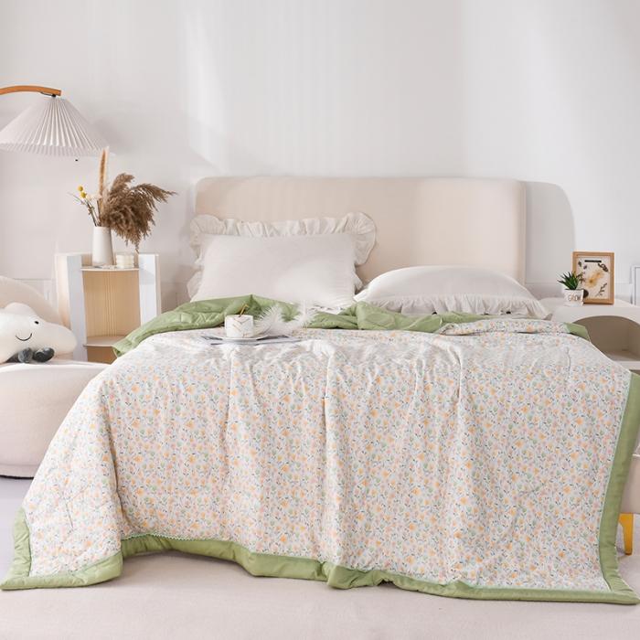 91家纺网 家纺一手货源 找家纺 天丝印花夏凉被 夏被被子空调被