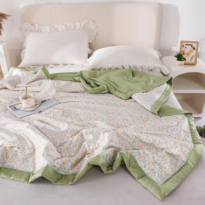 91家纺网 家纺一手货源 找家纺 天丝印花夏凉被 夏被被子空调被