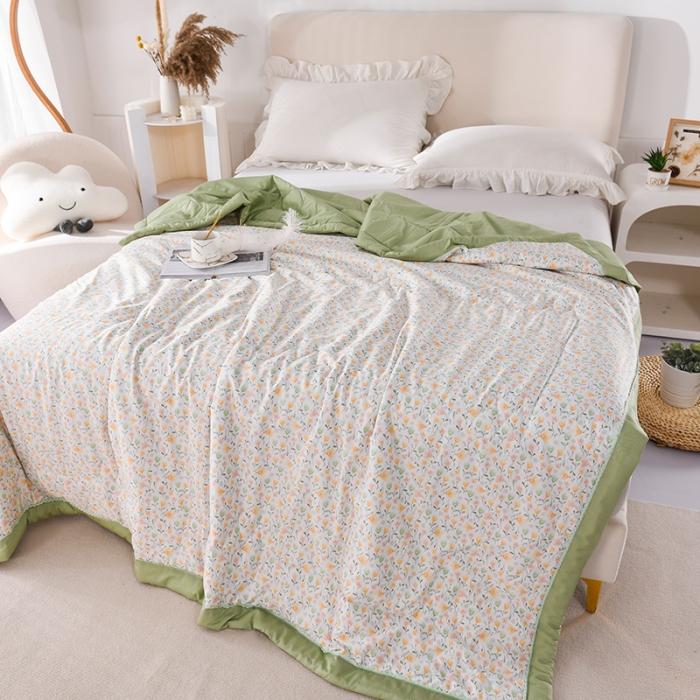 91家纺网 家纺一手货源 找家纺 天丝印花夏凉被 夏被被子空调被