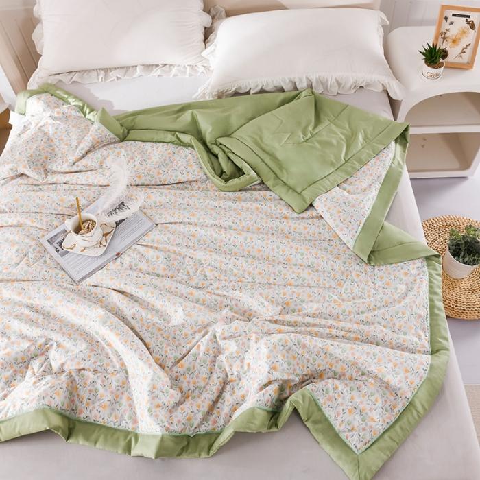 91家纺网 家纺一手货源 找家纺 天丝印花夏凉被 夏被被子空调被