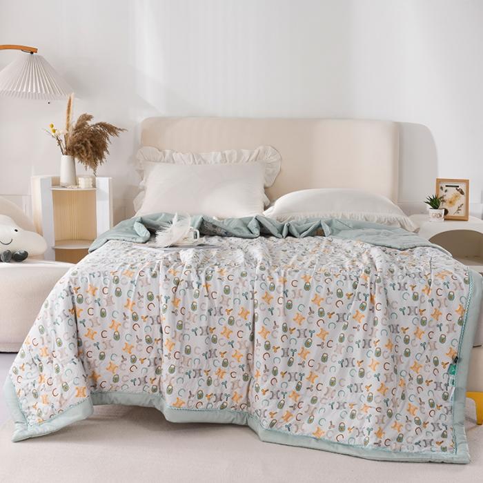 91家纺网 家纺一手货源 找家纺 天丝印花夏凉被 夏被被子空调被