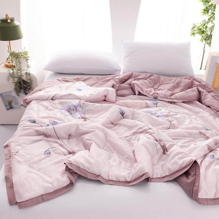 91家纺网 家纺一手货源 找家纺 天丝印花夏凉被 夏被被子空调被