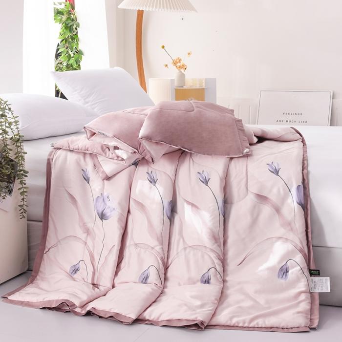 91家纺网 家纺一手货源 找家纺 天丝印花夏凉被 夏被被子空调被