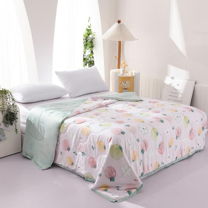 91家纺网 家纺一手货源 找家纺 天丝印花夏凉被 夏被被子空调被