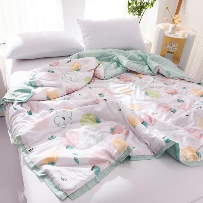 91家纺网 家纺一手货源 找家纺 天丝印花夏凉被 夏被被子空调被