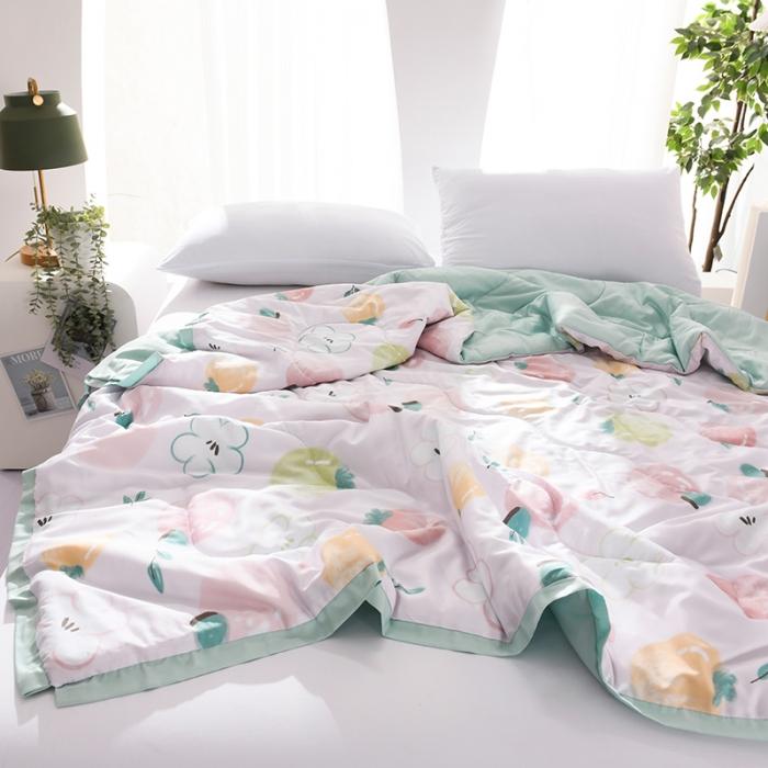 91家纺网 家纺一手货源 找家纺 天丝印花夏凉被 夏被被子空调被