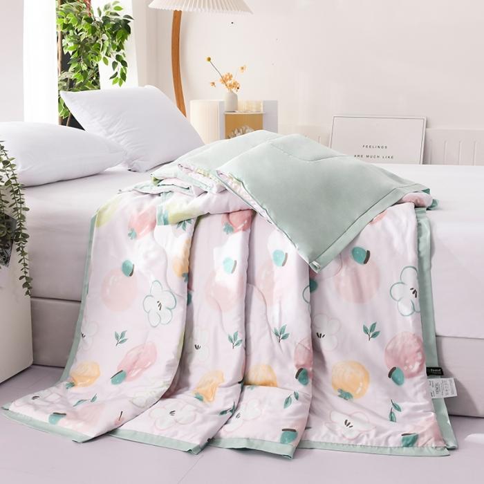 91家纺网 家纺一手货源 找家纺 天丝印花夏凉被 夏被被子空调被