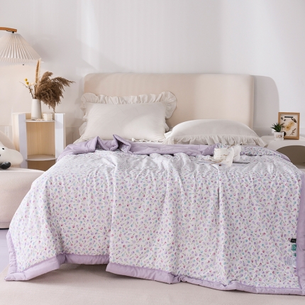 91家纺网 家纺一手货源 找家纺 天丝印花夏凉被 夏被被子空调被