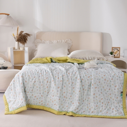 91家纺网 家纺一手货源 找家纺 天丝印花夏凉被 夏被被子空调被