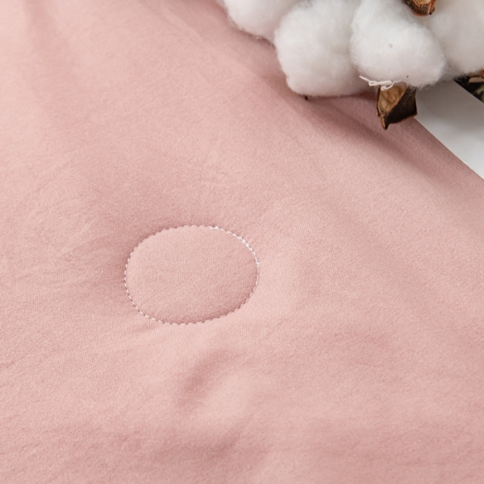 91家纺网 家纺一手货源 找家纺 森林人 2023新款A类无印风水洗棉大豆夏被 豆沙