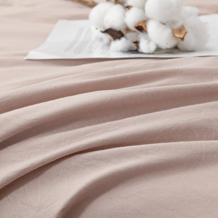 91家纺网 家纺一手货源 找家纺 森林人 2023新款A类无印风水洗棉大豆夏被 卡其