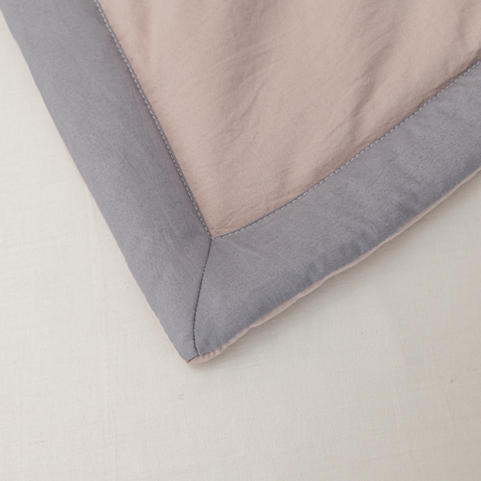 91家纺网 家纺一手货源 找家纺 森林人 2023新款A类无印风水洗棉大豆夏被 卡其