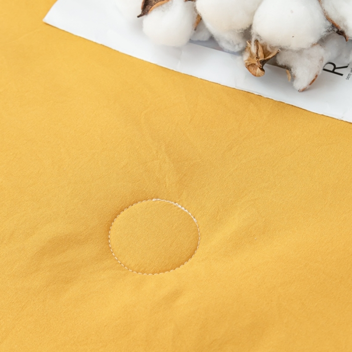 91家纺网 家纺一手货源 找家纺 森林人 2023新款A类无印风水洗棉大豆夏被 柠檬黄