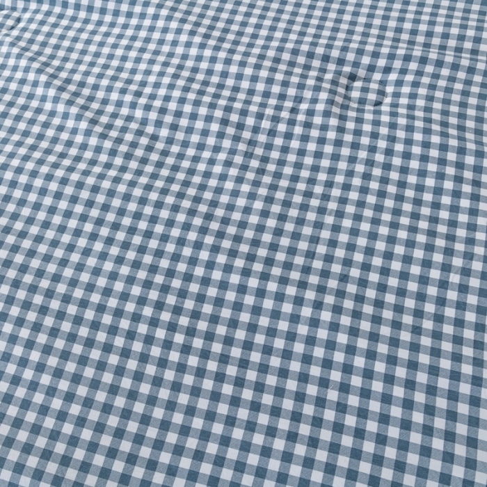 91家纺网 家纺一手货源 找家纺 森林人 2023新款A类无印风水洗棉大豆夏被 浅蓝小格