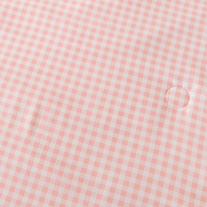 91家纺网 家纺一手货源 找家纺 森林人 2023新款A类无印风水洗棉大豆夏被 粉小格