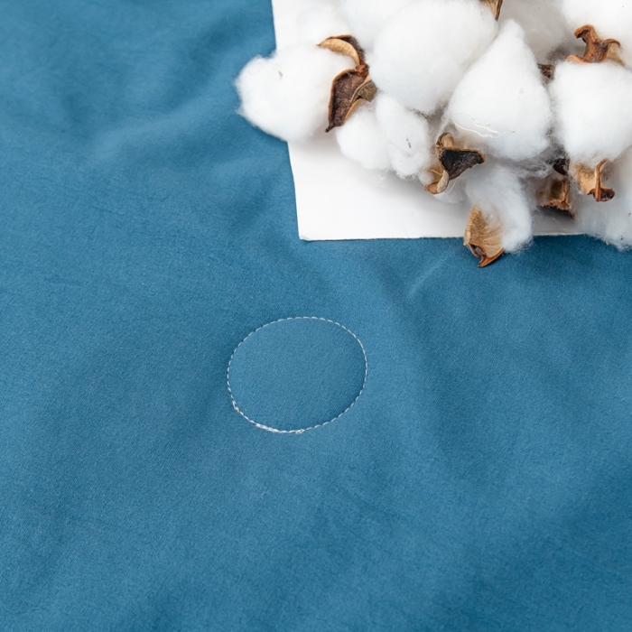 91家纺网 家纺一手货源 找家纺 森林人 2023新款A类无印风水洗棉大豆夏被 宾利蓝