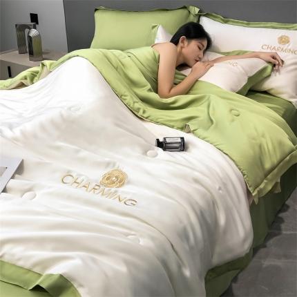 91家纺网 家纺一手货源 找家纺 （总）无界 2024新款水洗真丝贝琳达系列夏被