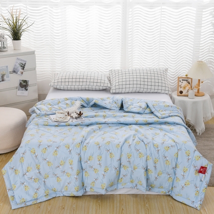 91家纺网 家纺一手货源 找家纺 印花亲肤夏凉被  被子夏被空调被