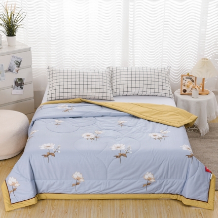 91家纺网 家纺一手货源 找家纺 全棉印花夏凉被  夏被空调被