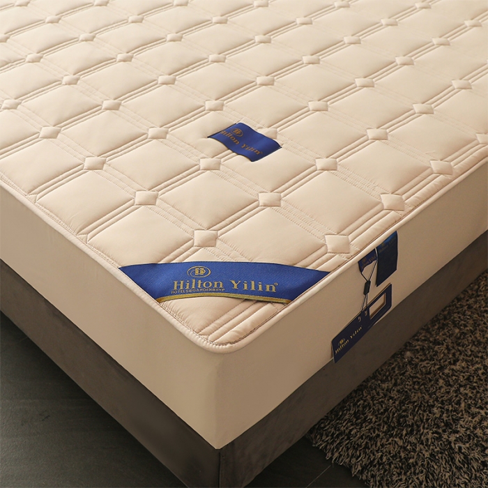 91家纺网 家纺一手货源 找家纺 给笠 2024新款希尔顿原棉抗菌夹棉床笠-雅格 雅格-卡其