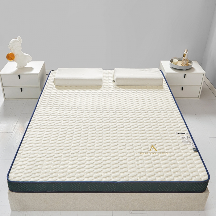 91家纺网 家纺一手货源 找家纺 帛奴 2023新款A类乳胶立体绣花床垫 白色