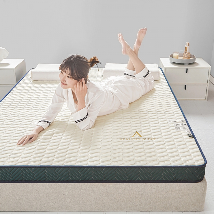 91家纺网 家纺一手货源 找家纺 帛奴 2023新款A类乳胶立体绣花床垫 白色