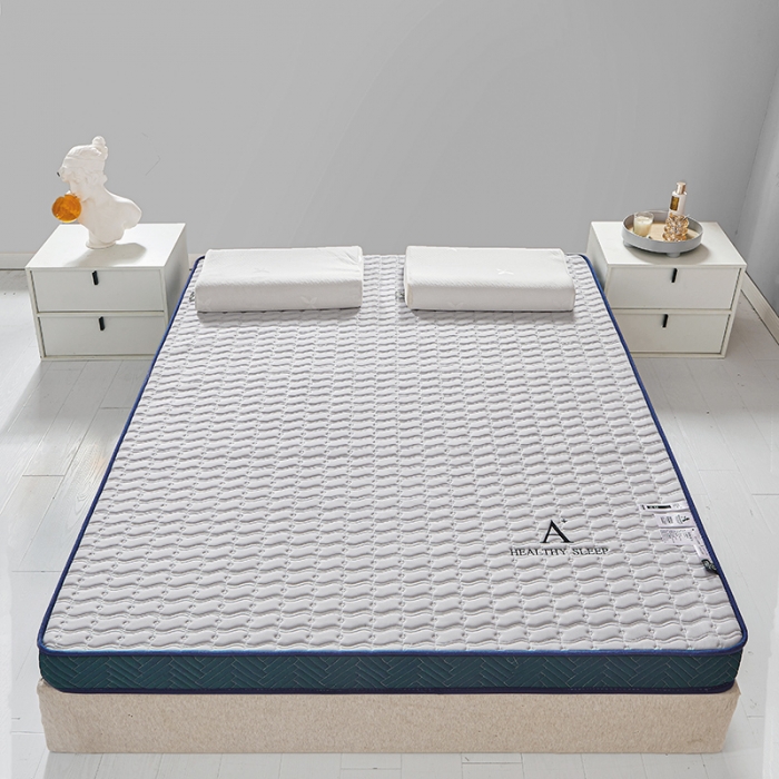 91家纺网 家纺一手货源 找家纺 帛奴 2023新款A类乳胶立体绣花床垫 灰色