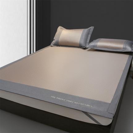 初品 2023新款冰藤刺绣款凉席 香槟兰-床席款