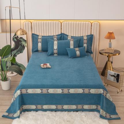 91家纺网 家纺一手货源 找家纺 （总）新款复合雪尼尔床盖榻榻米炕盖炕垫