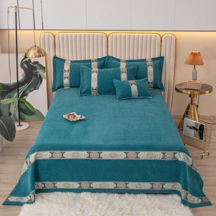 91家纺网 家纺一手货源 找家纺 （总）新款复合雪尼尔床盖榻榻米炕盖炕垫