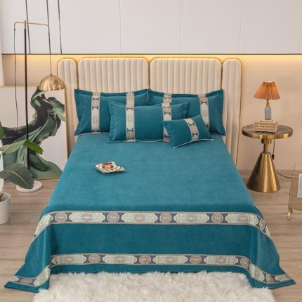 91家纺网 家纺一手货源 找家纺 （总）新款复合雪尼尔床盖榻榻米炕盖炕垫