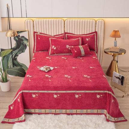 91家纺网 家纺一手货源 找家纺 （总）新款复合雪尼尔床盖榻榻米炕盖炕垫