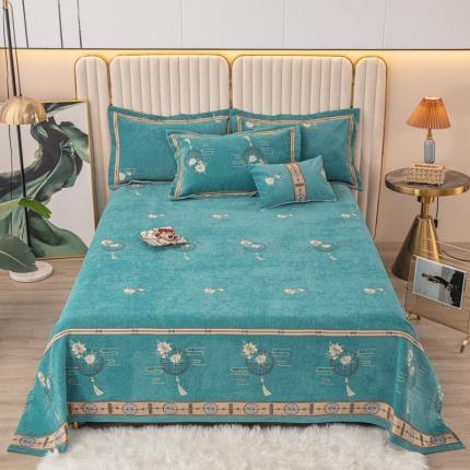 91家纺网 家纺一手货源 找家纺 （总）新款复合雪尼尔床盖榻榻米炕盖炕垫