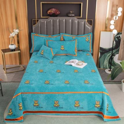 91家纺网 家纺一手货源 找家纺 （总）新款复合雪尼尔床盖榻榻米炕盖炕垫