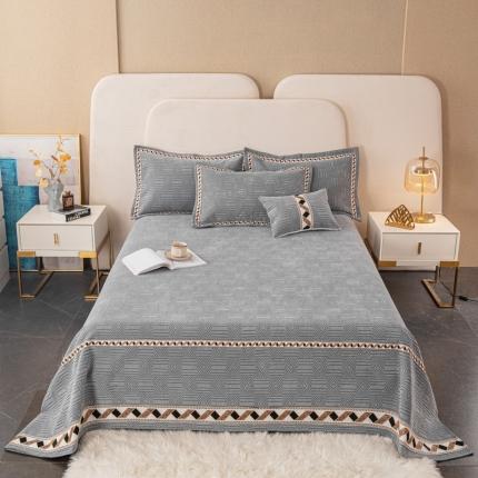 91家纺网 家纺一手货源 找家纺 （总）新款复合雪尼尔床盖榻榻米炕盖炕垫