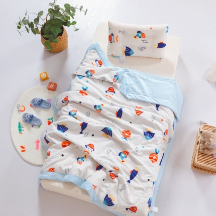 91家纺网 家纺一手货源 找家纺 （总）水洗棉幼儿园夏被仿鹅绒儿童夏凉被空调被夏天午睡被