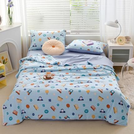 91家纺网 家纺一手货源 找家纺 （总）羋多家纺 2024新款小清新花边水洗棉夏被夏被四件套