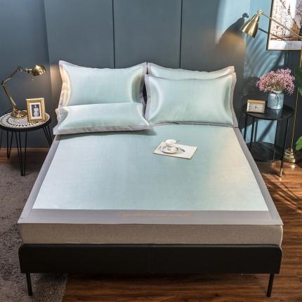 91家纺网 家纺一手货源 找家纺 （总）印季 2025新款刺绣款冰藤席