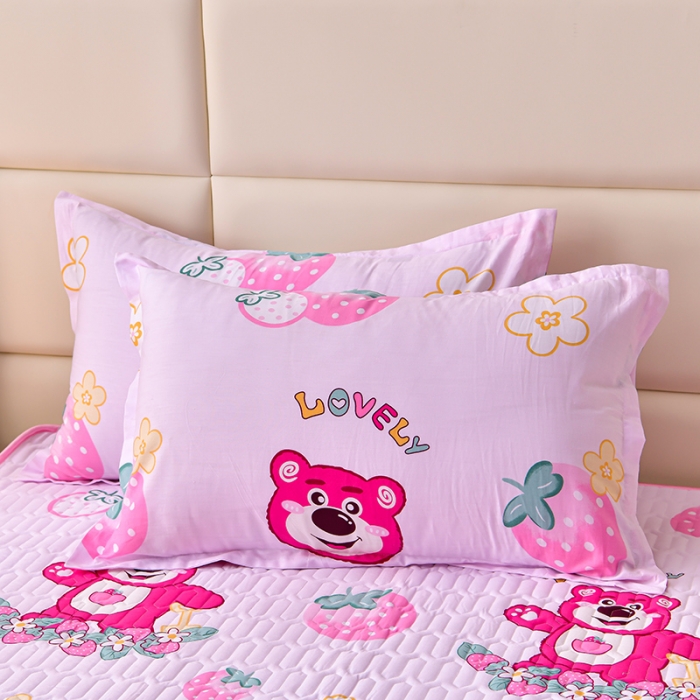 91家纺网 家纺一手货源 找家纺 床笠人家 2025新款全棉夹棉防水床垫 乐天熊