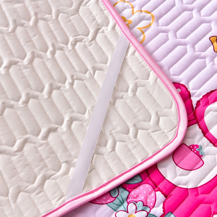 91家纺网 家纺一手货源 找家纺 床笠人家 2025新款全棉夹棉防水床垫 乐天熊