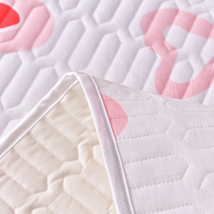 91家纺网 家纺一手货源 找家纺 床笠人家 2025新款全棉夹棉防水床垫 小心愿