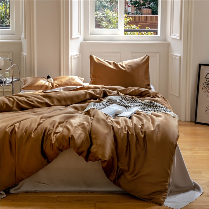 91家纺网 家纺一手货源 找家纺 （总）沐白 60S纯色天丝四件套