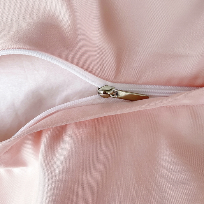 91家纺网 家纺一手货源 找家纺 梵克保罗 春夏新款轻奢刺绣贡缎冰丝天丝棉四件套-华尔兹 华尔兹-玫瑰粉