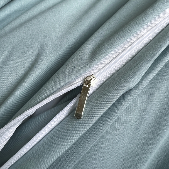 91家纺网 家纺一手货源 找家纺 梵克保罗 2024春夏直播热卖长绒棉绣花花边四件套-莉薇 莉薇-梵星绿