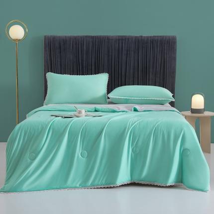 91家纺网 家纺一手货源 找家纺 （总)千逸虹2024新款A类冰淇淋凉感丝夏被可机洗空调被夏凉被大豆夏被