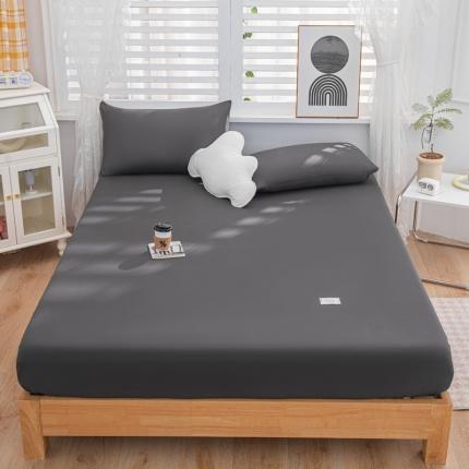 91家纺网 家纺一手货源 找家纺 （总）莎臣豹 2025新款纯色原棉无印风单品床笠和床笠三件套